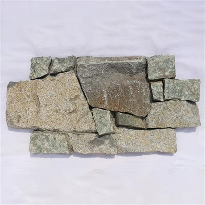 Kamenná dýha ve tvaru kříže Šedozelená žula JRD-059